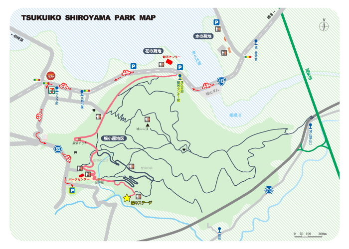 TSUKUIKO SHIROYAMA PARK MAP