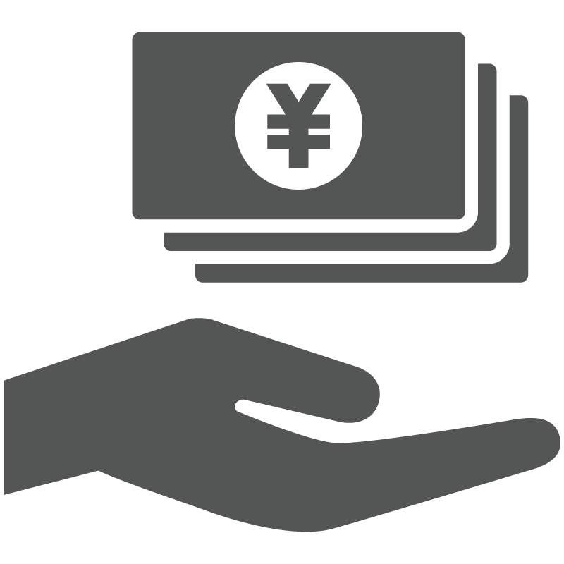 使用料金のお支払いのアイコン